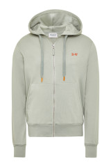 Sweatjacke mit Kapuze salbei - S 0