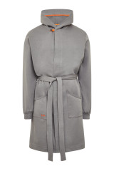 Sweat Bademantel grau - XS-S 0